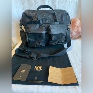 FRYE Messenger/Laptop Bag. Black Leather. Never Used.
